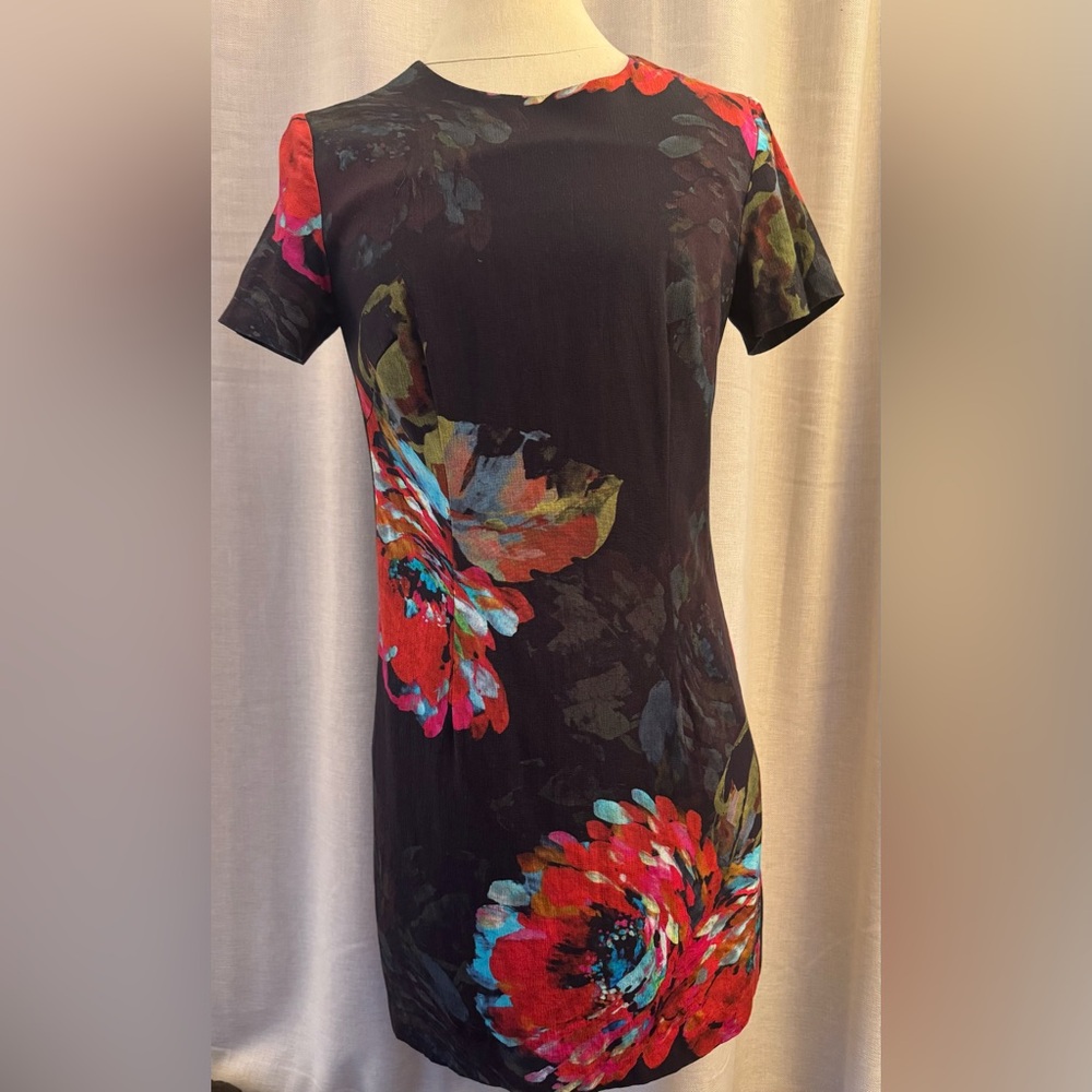 Trina Turk Black Floral Dress